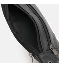Мужская кожаная сумка на пояс Borsa Leather K1ky614bl-black фото, картинка, изображение
