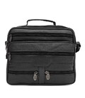 Чоловіча шкіряна сумка барсетка Borsa Leather K16687-3-black картинка, зображення, фото