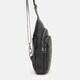 Мужской рюкзак через плечо Borsa Leather K1328c-black фото