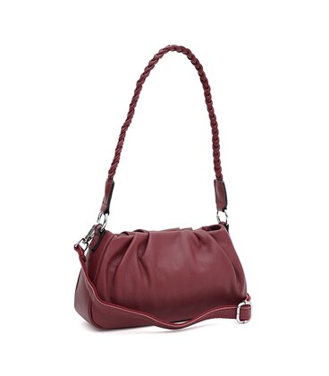Женская кожаная сумка Borsa Leather K15001w-bordo фото, картинка, изображение