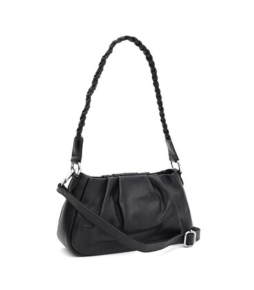 Женская кожаная сумка Borsa Leather K15001bl-black фото, картинка, изображение