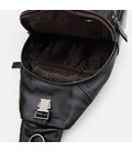 Чоловічий шкіряний рюкзак через плече Keizer K19008a-black картинка, зображення, фото