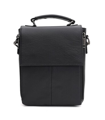 Мужская кожаная сумка барсетка Ricco Grande K17704022-black фото, картинка, изображение