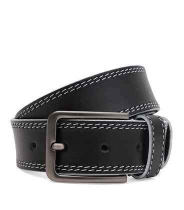 Чоловічий шкіряний ремінь Borsa Leather 115v1fx101-black картинка, зображення, фото