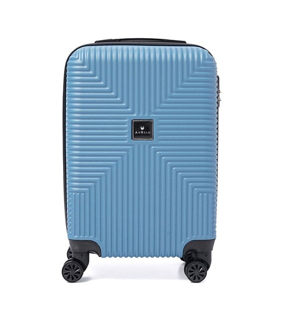 Чемодан маленький 4 колеса Ricco Grande T1Bowtie21blue-M фото, картинка, изображение