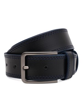 Чоловічий шкіряний ремінь Borsa Leather 115v1fx97-black картинка, зображення, фото