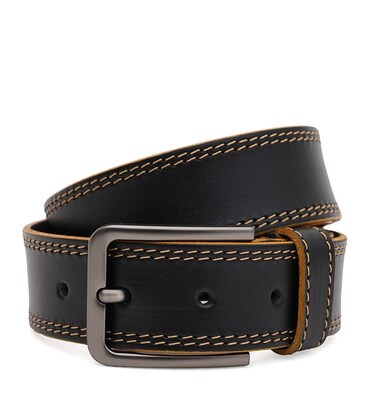 Чоловічий шкіряний ремінь Borsa Leather 115v1fx105-black картинка, зображення, фото