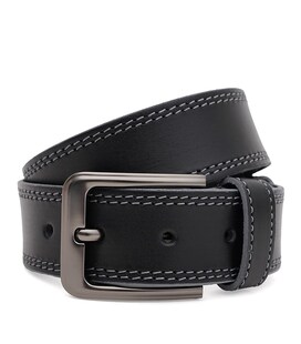 Чоловічий шкіряний ремінь Borsa Leather 115v1fx104-black картинка, зображення, фото