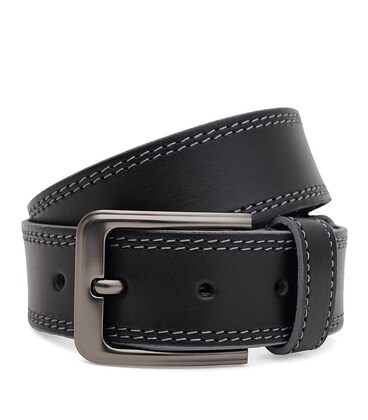 Чоловічий шкіряний ремінь Borsa Leather 115v1fx104-black картинка, зображення, фото