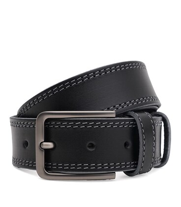 Мужской кожаный ремень Borsa Leather 125v1fx103-black фото, картинка, изображение