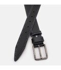 Чоловічий шкіряний ремінь Borsa Leather 125v1fx103-black картинка, зображення, фото