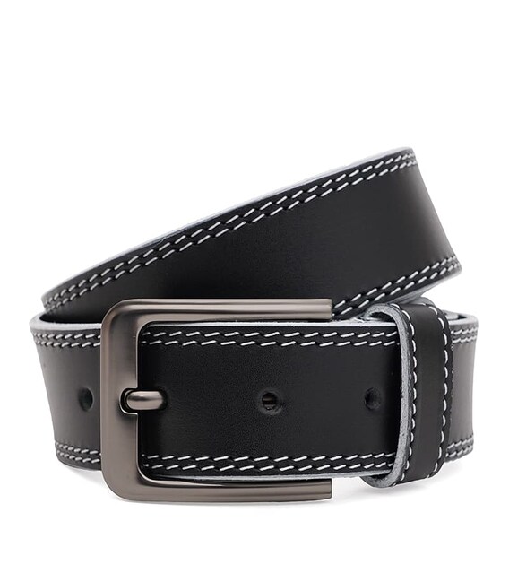 Мужской кожаный ремень Borsa Leather 115v1fx102-black фото, картинка, изображение