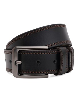 Чоловічий шкіряний ремінь Borsa Leather 125v1fx100-black картинка, зображення, фото