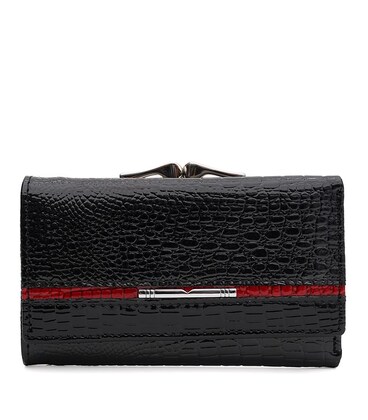 Женский кожаный кошелек Ricco Grande K1AE308bl-black фото, картинка, изображение