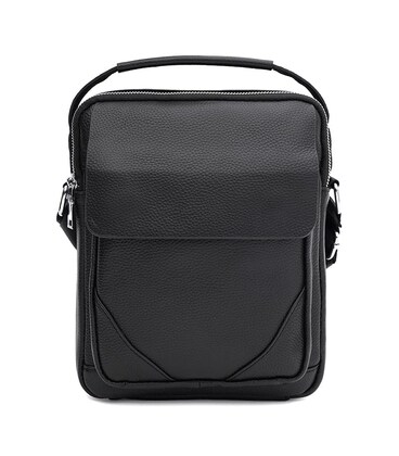 Чоловіча шкіряна сумка Keizer k19747B-black картинка, зображення, фото