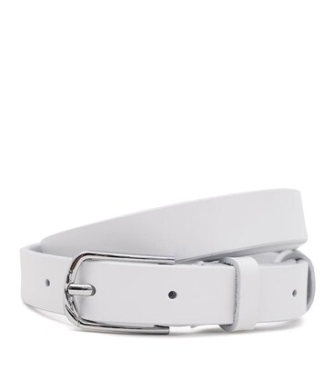 Жіночий шкіряний ремінь Borsa Leather 100v1genw69-white картинка, зображення, фото