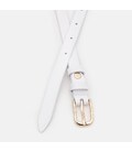 Жіночий шкіряний ремінь Borsa Leather 100v1genw65-white картинка, зображення, фото