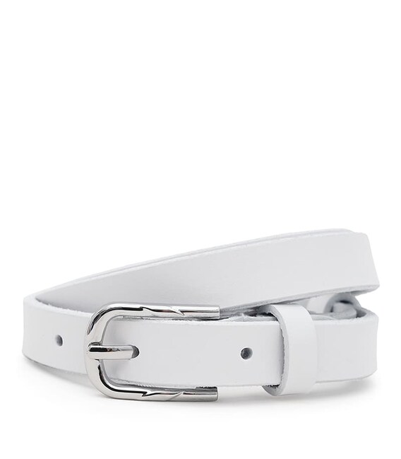 Жіночий шкіряний ремінь Borsa Leather 110v1genw60-white картинка, зображення, фото