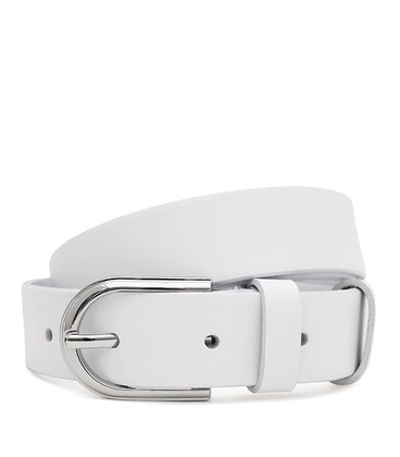 Жіночий шкіряний ремінь Borsa Leather 110v1genw81-white картинка, зображення, фото