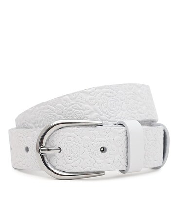 Женский кожаный ремень Borsa Leather 110v1genw91-white фото, картинка, изображение