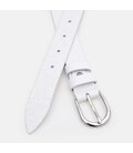 Жіночий шкіряний ремінь Borsa Leather 110v1genw91-white картинка, зображення, фото