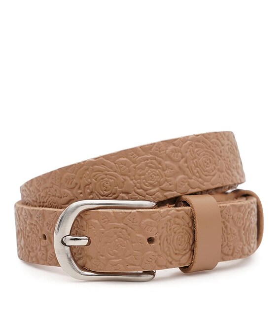 Жіночий шкіряний ремінь Borsa Leather 100v1genw90-caramel картинка, зображення, фото