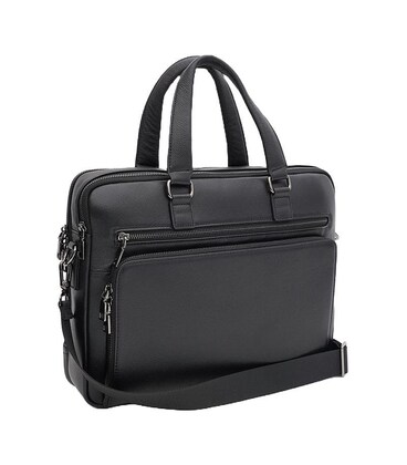 Чоловіча шкіряна сумка А4 Ricco Grande K17564-3bl-black картинка, зображення, фото