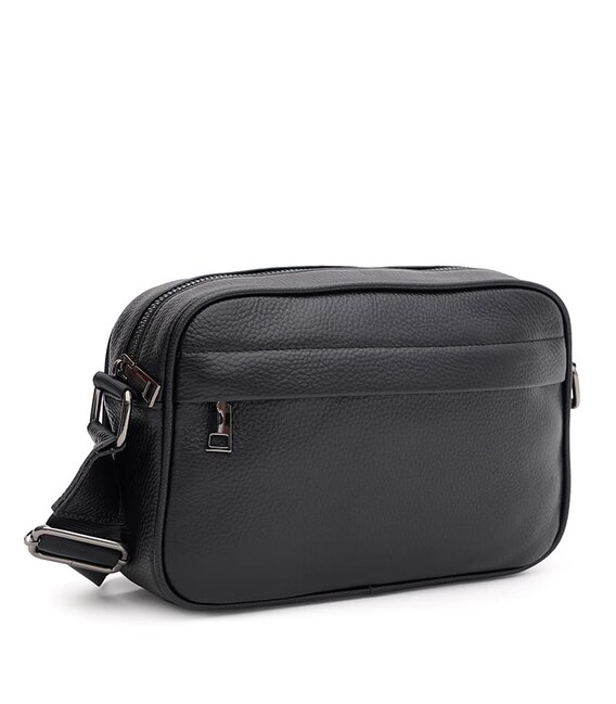 Женская кожаная сумка Keizer K166318bl-black фото, картинка, изображение