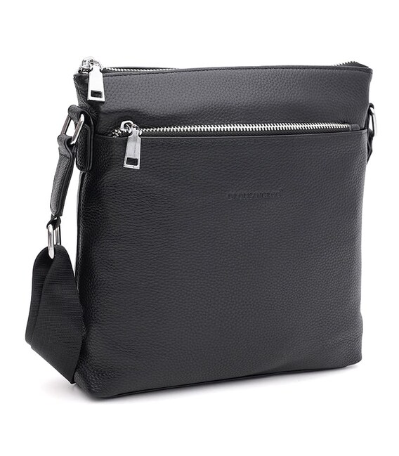 Мужская кожаная сумка Keizer K166281bl-black фото, картинка, изображение