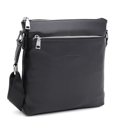 Чоловіча шкіряна сумка Keizer K166281bl-black картинка, зображення, фото