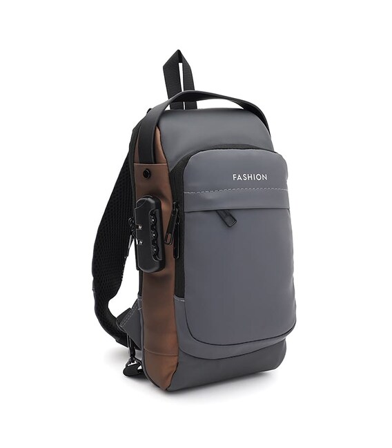 Сумка-слинг мужская Monsen C1BLH626gr-gray фото