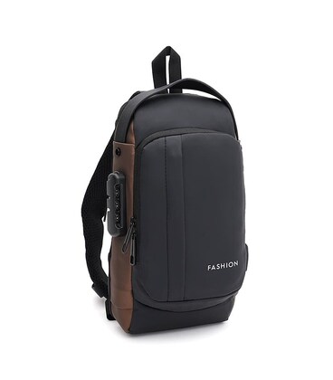 Сумка-слинг мужская Monsen C1BLH626br-brown фото, картинка, изображение