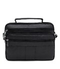 Мужская кожаная сумка Borsa Leather K1090bl-black фото, картинка, изображение