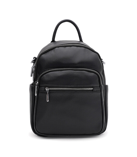 Женский кожаный рюкзак Keizer K18123bl-black фото, картинка, изображение