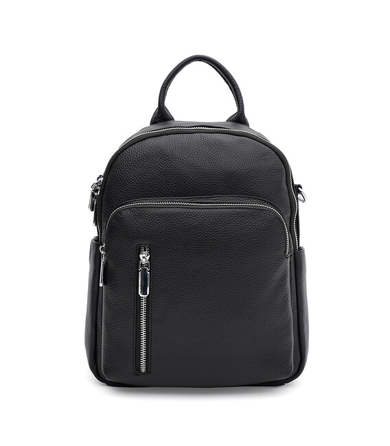 Женский кожаный рюкзак Keizer K108125bl-black фото, картинка, изображение