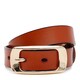 Женский кожаный ремень Borsa Leather CV1ZK015-goldginger фото