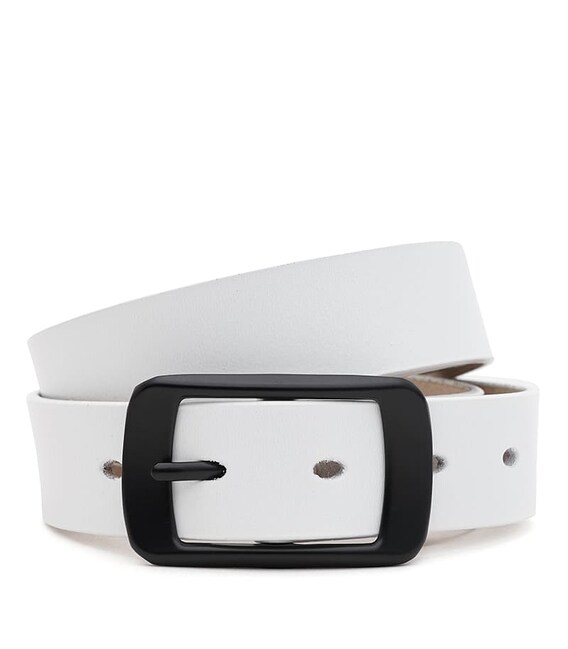 Женский кожаный ремень Borsa Leather CV1ZK-001w-white фото, картинка, изображение