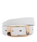 Женский кожаный ремень Borsa Leather CV1ZK-015-goldwhite фото, картинка, изображение