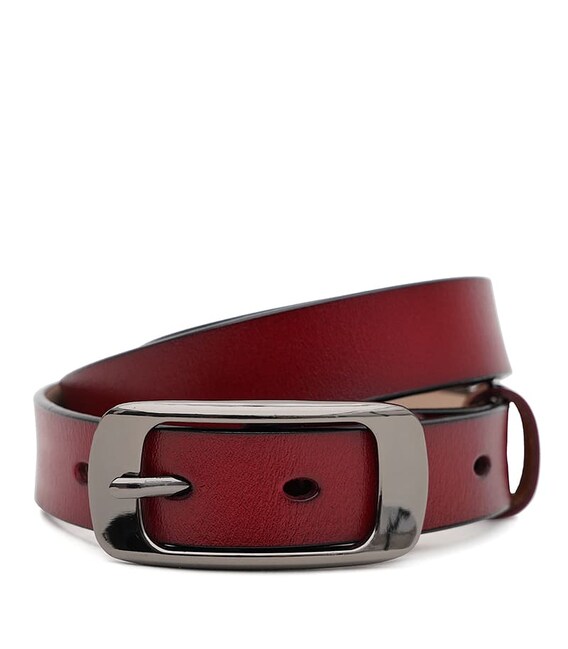 Женский кожаный ремень Borsa Leather CV1ZK-015bo-bordo фото, картинка, изображение