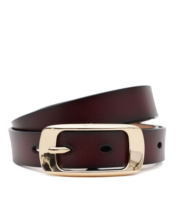 Женский кожаный ремень Borsa Leather CV1ZK015-goldbrown фото, картинка, изображение