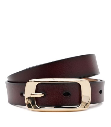 Женский кожаный ремень Borsa Leather CV1ZK015-goldbrown фото, картинка, изображение