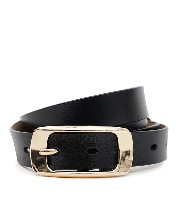 Женский кожаный ремень Borsa Leather CV1ZK015-goldblack фото, картинка, изображение