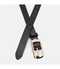 Женский кожаный ремень Borsa Leather CV1ZK015-goldblack фото, картинка, изображение