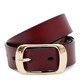Жіночий шкіряний ремінь Borsa Leather CV1ZK-008br-goldbrown картинка, зображення, фото