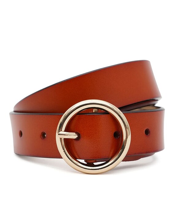 Жіночий шкіряний ремінь Borsa Leather CV1ZK-037g-ginger картинка, зображення, фото