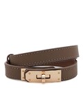 Женский кожаный ремень Borsa Leather CV1ZK-135t-taupe фото, картинка, изображение