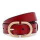 Женский кожаный ремень Borsa Leather CV1ZK105-goldred фото