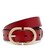 Женский кожаный ремень Borsa Leather CV1ZK105-goldred фото, картинка, изображение