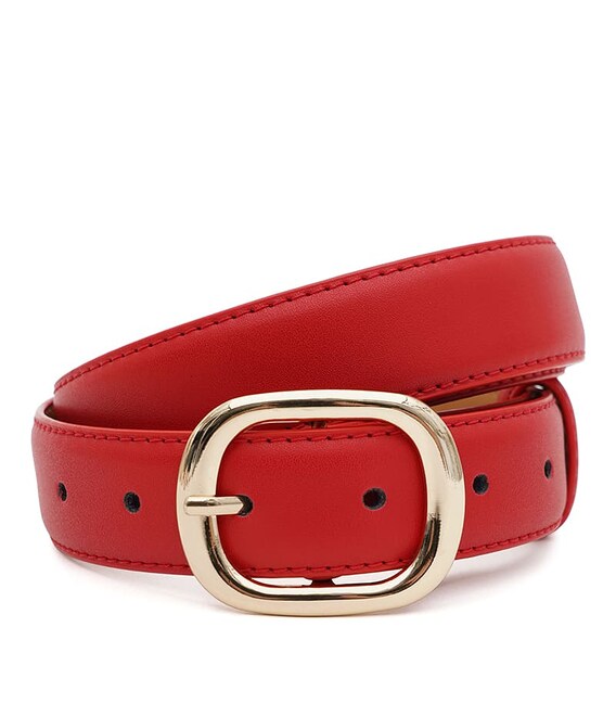 Жіночий шкіряний ремінь Borsa Leather CV1ZK-112r-red картинка, зображення, фото