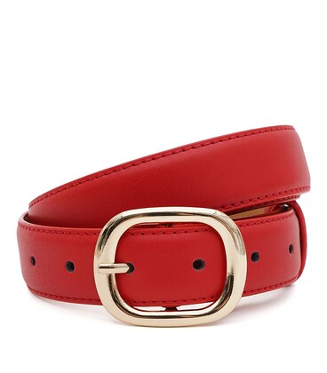 Женский кожаный ремень Borsa Leather CV1ZK-112r-red фото, картинка, изображение